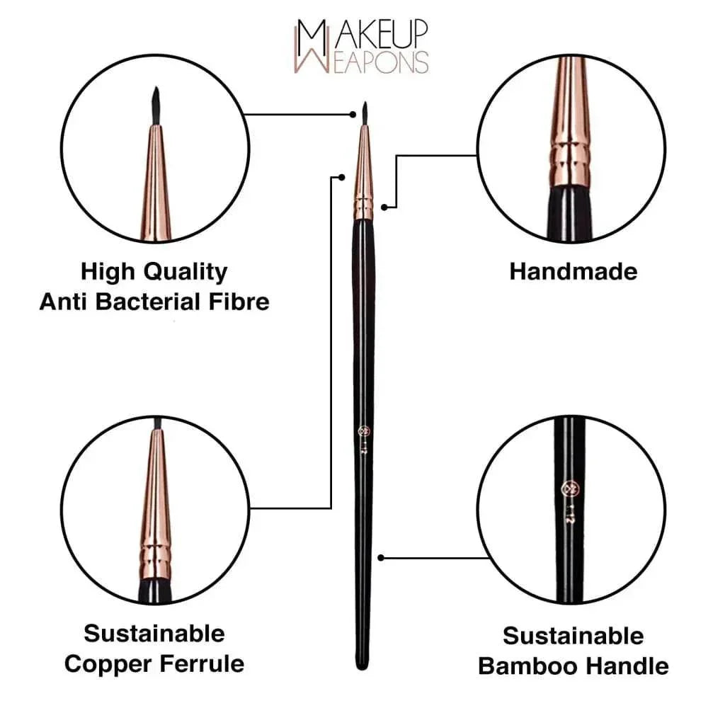 1.12 Vegan Beauty Fine Liner Brushes for Professional Makeup Artistry - Makeup Weapons