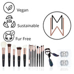 1.2 Small Tapered Powder Vegan Beauty Professional Makeup Brush