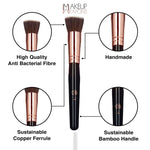 1.5 Duo-Fibre Stipple Vegan Beauty Professional Makeup Brush