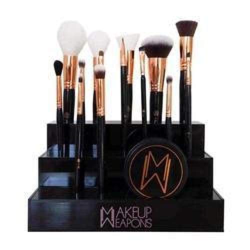 Display Stand for your Makeup Weapons Brushes and Brush Bomb Cleanser, Accessories, Makeup Weapons, Makeup Weapons, [variant_title], [option1], [option2], [option3]. We recommend using the value: Display Stand for your Makeup Weapons Brushes and Brush Bomb Cleanser - Makeup Weapons