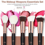Professional Makeup Brushes Essential Base Set for Vegan Beauty