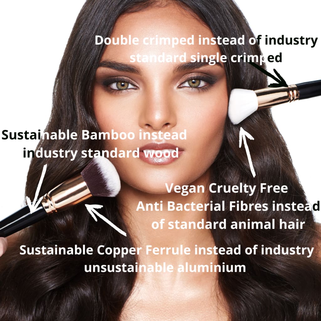 Essential Set - 12 Vegan Beauty Professional Makeup Brushes