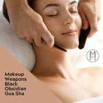 Black Obsidian Gua Sha Tool for Facial Rejuvenation