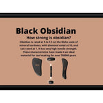 Black Obsidian Gua Sha Tool for Facial Rejuvenation