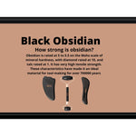 Gua Sha - Authentic Black Obsidian Volcanic Stone Gua Sha tool