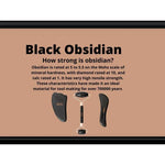 Black Obsidian Gua Sha Tool for Facial Rejuvenation