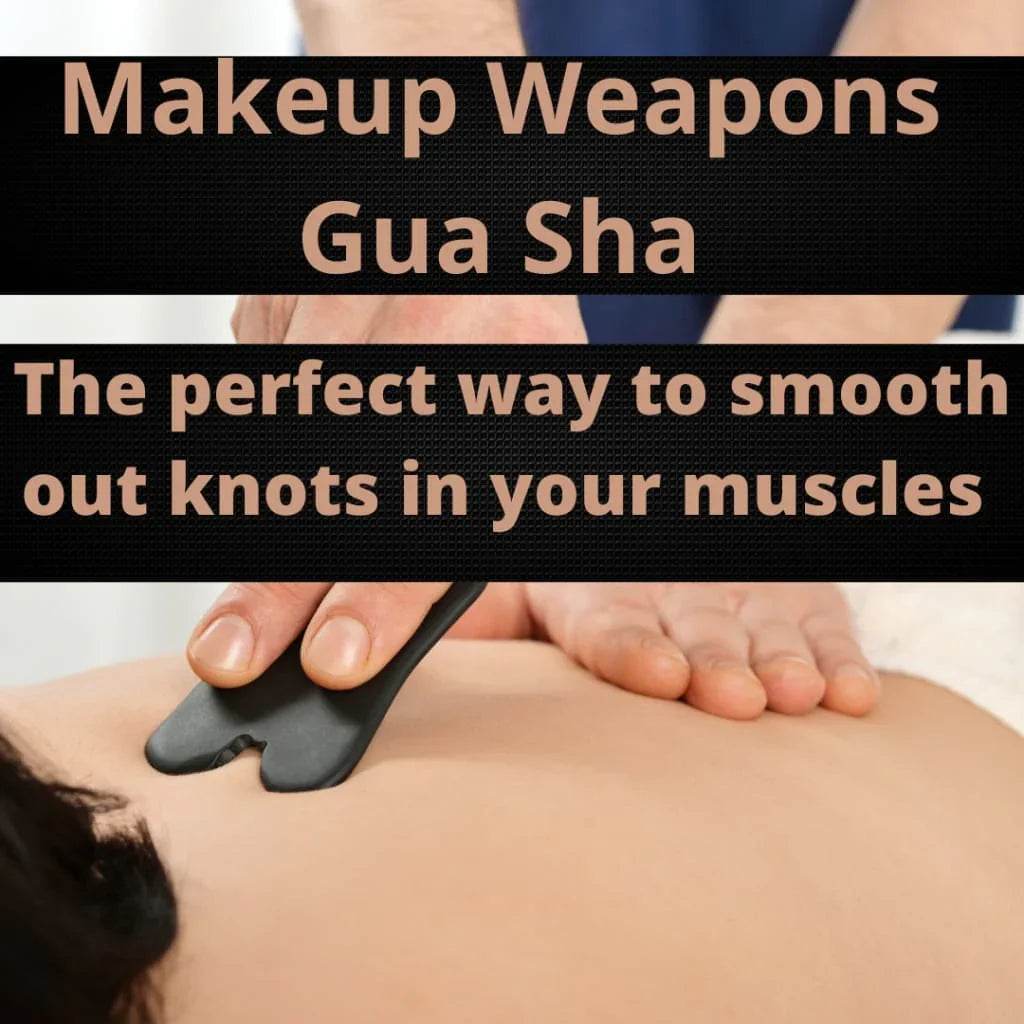 Black Obsidian Gua Sha Tool for Facial Rejuvenation - Makeup Weapons