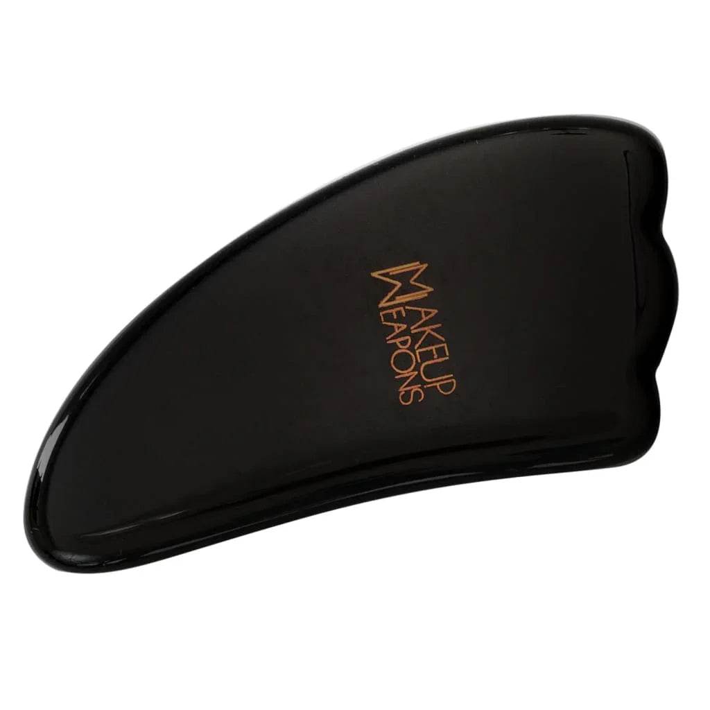 Black Obsidian Gua Sha Tool for Facial Rejuvenation - Makeup Weapons