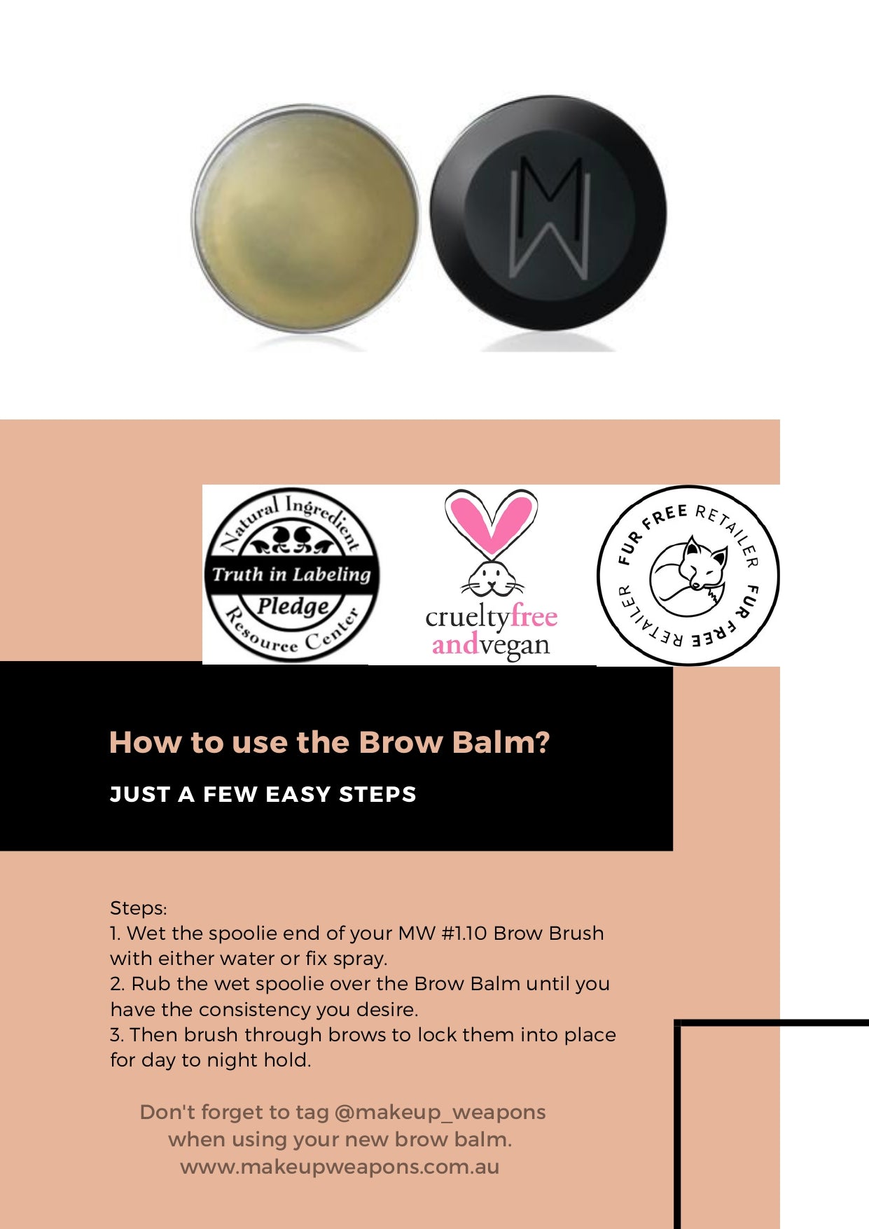 Brow Balm Conditioning and Brow Styling, Accessories, Makeup Weapons, Makeup Weapons, [variant_title], [option1], [option2], [option3]. We recommend using the value: Brow Balm Conditioning and Brow Styling - Makeup Weapons